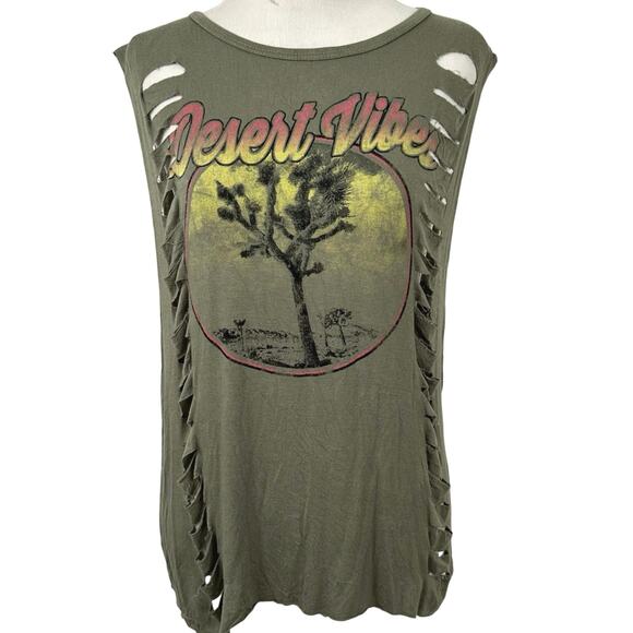 Charlotte Russe Women Y2K Sleeveless Top Green Coachella Festival Size Medium - Picture 1 of 10